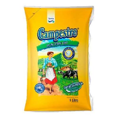 LECHE ENTERA CAMPESTRE BOLSA 1 LTS (E)